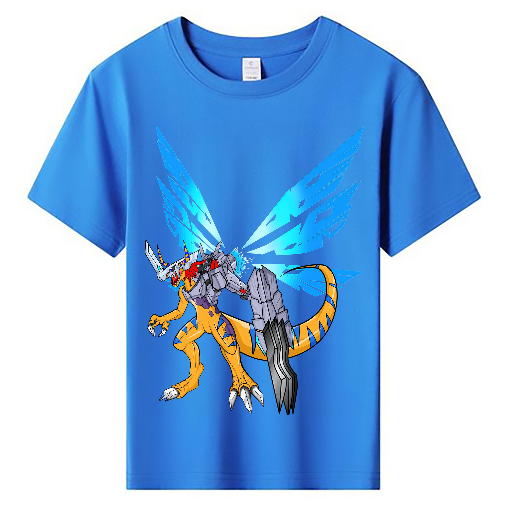 （画像用） Digimon デジタルモンスター/デジモン 綿100％キッズTシャツ（フロントプリント）